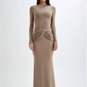 Meshki Halcyon Long Sleeve slinky maxi dress